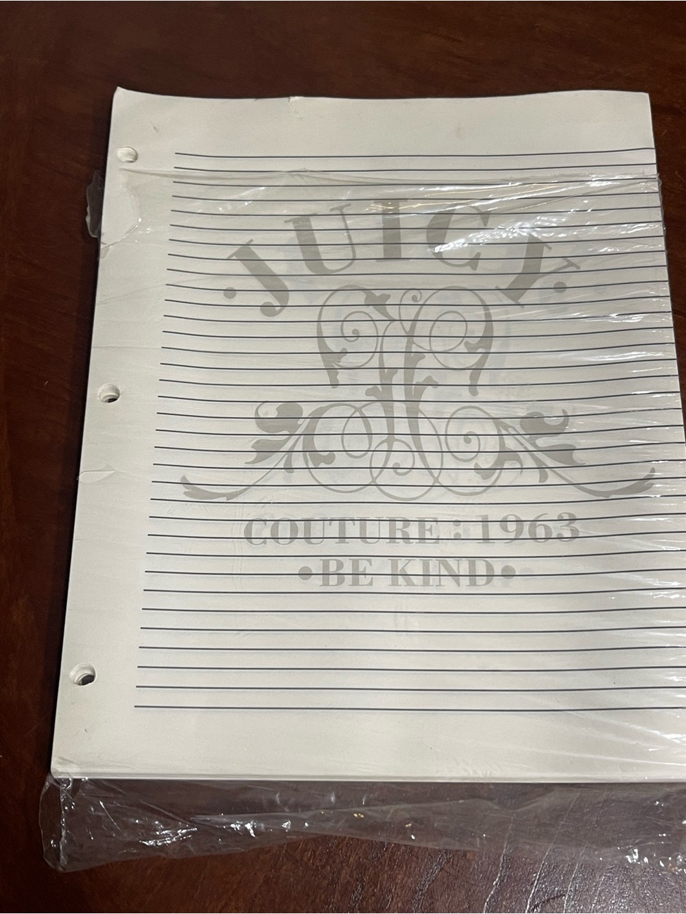 Vtg RARE Juicy Couture pack of loose lines Notebook paper journal Y2K
